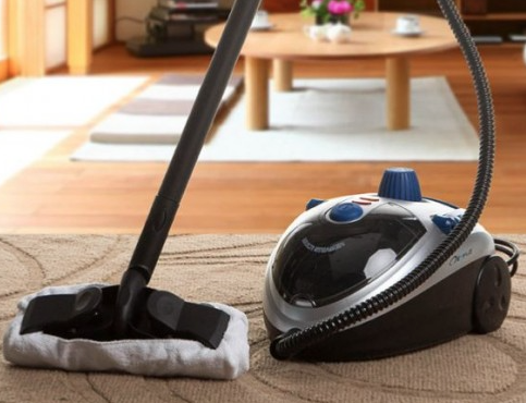 steam vacuum cleaners in action